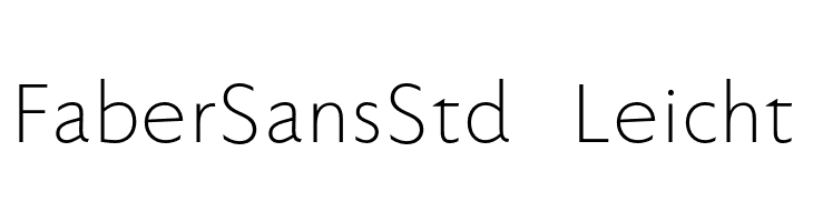 FaberSansStd-45Leicht  Fuentes Gratis Descargar