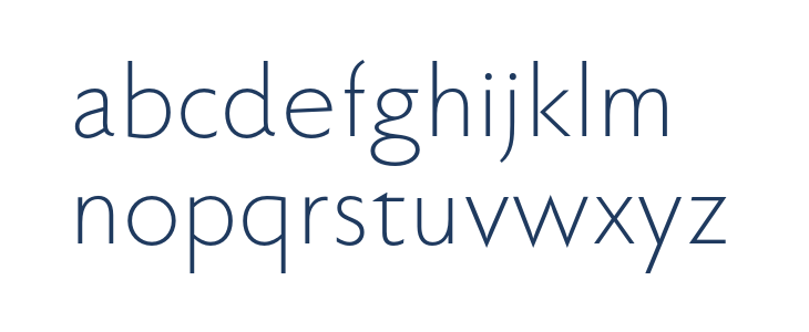 FaberSansStd-45Leicht Lowercase