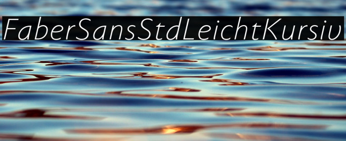FaberSansStd-46LeichtKursiv Example 3