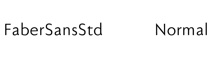 FaberSansStd-55Normal  Frei Schriftart Herunterladen