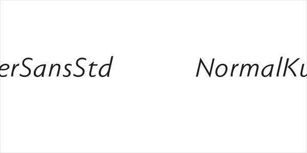 FaberSansStd-56NormalKursiv Logo