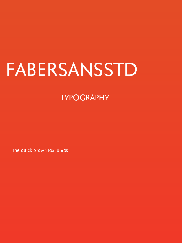 FaberSansStd-65Kraeftig Poster