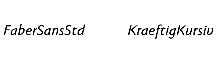 FaberSansStd-66KraeftigKursiv  Free Fonts Download