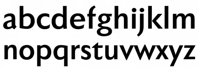 FaberSansStd-75Halbfett Font LOWERCASE