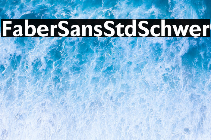 FaberSansStd-85Schwer Example 1