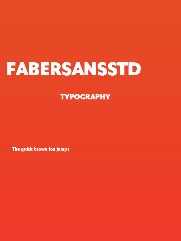 FaberSansStd-95Fett Poster