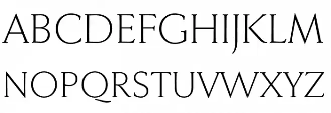 FaberSerifReduced-45Leicht Font Litere mari