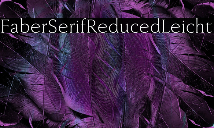 FaberSerifReduced-45Leicht Example 1