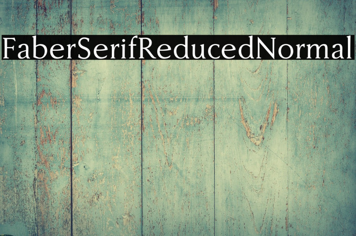 FaberSerifReduced-55Normal Example 2