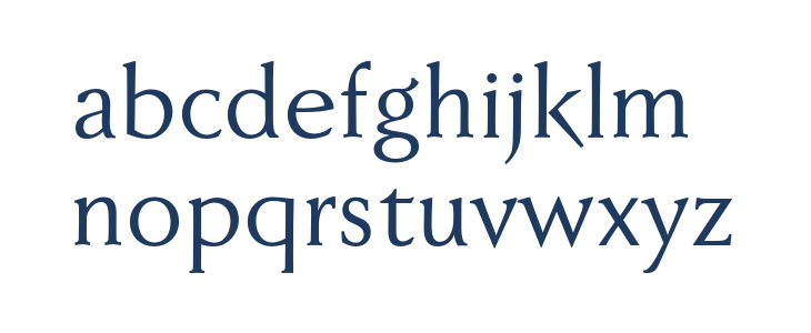 FaberSerifReduced-55Normal Lowercase