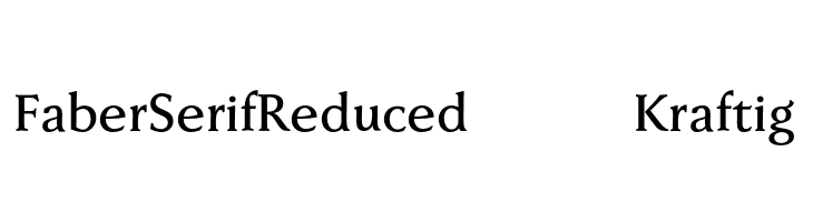 FaberSerifReduced-65Kraftig  免费字体下载