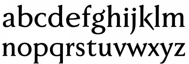FaberSerifReduced-65Kraftig Font LOWERCASE