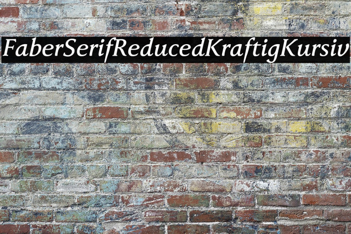 FaberSerifReduced-66KraftigKursiv Example 1