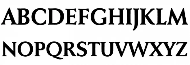 FaberSerifReduced-75Halbfett Schriftart Groß