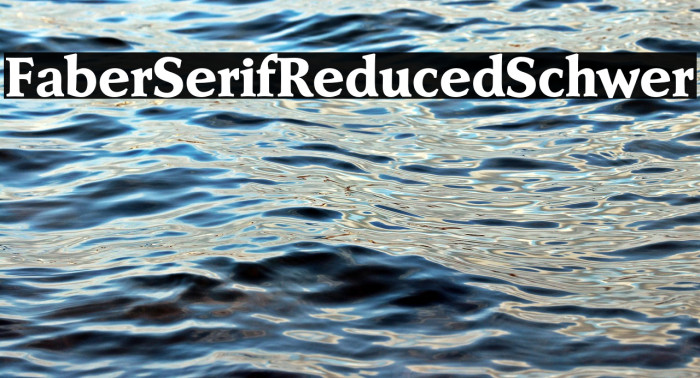 FaberSerifReduced-85Schwer Example 3