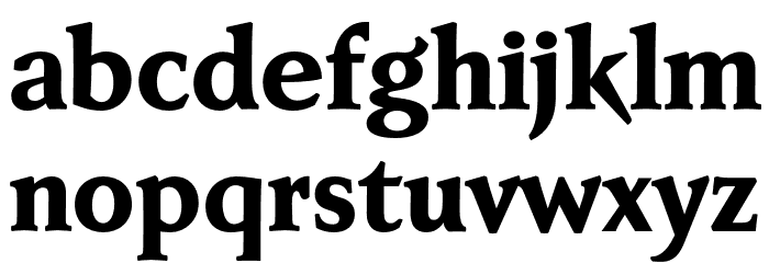 FaberSerifReduced-85Schwer Font LOWERCASE