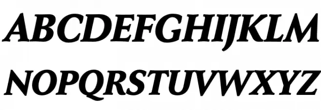 FaberSerifReduced-86SchwerKursiv خط أحرف كبيرة