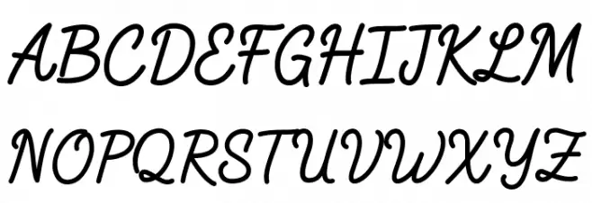 FabfeltScript Bold Regular Font Litere mari