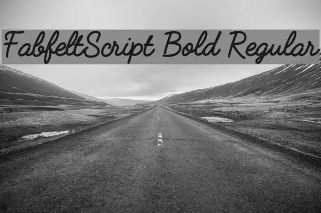 FabfeltScript Bold Regular Font examples