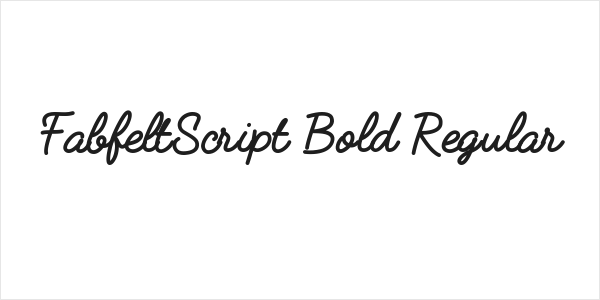 FabfeltScript Bold Regular Logo