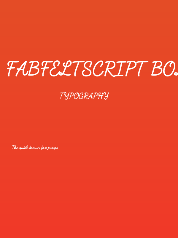 FabfeltScript Bold Regular Poster