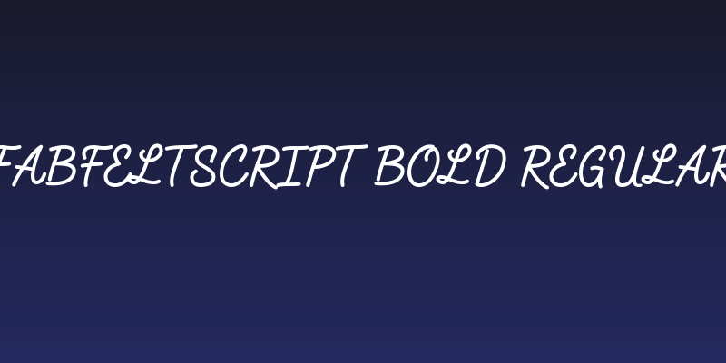 FabfeltScript Bold Regular Social Header
