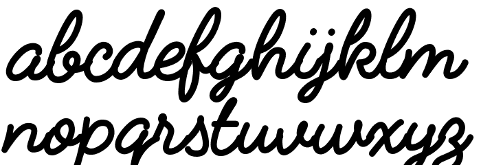 FabfeltScript Bold Regular Font LOWERCASE