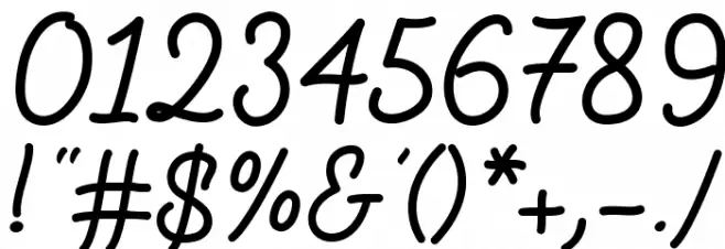 FabfeltScript Bold Font OTHER CHARS