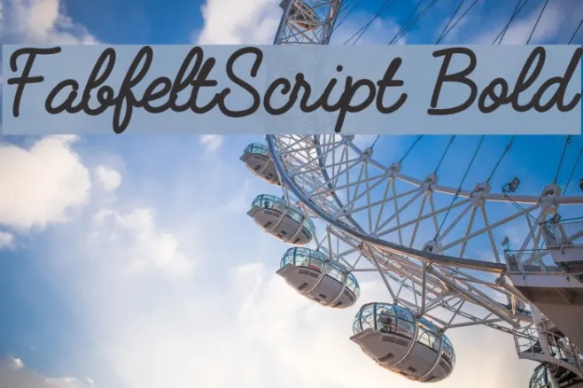 FabfeltScript Bold Example 1