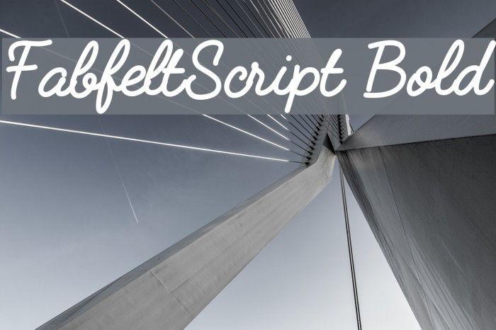 FabfeltScript Bold Font examples