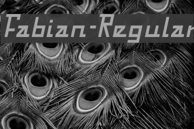 Fabian-Regular Font examples