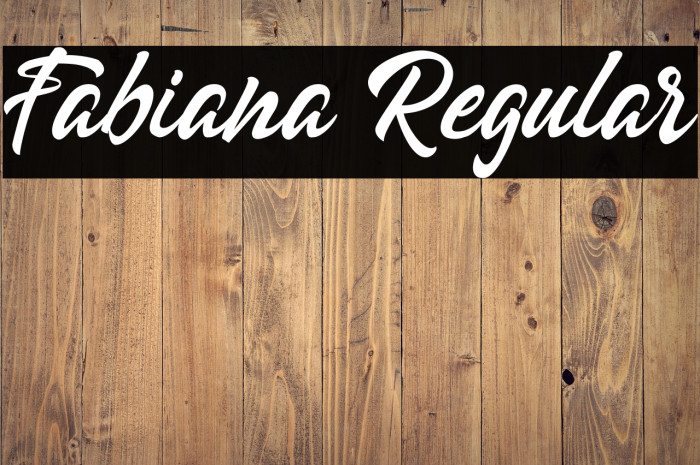 Fabiana Regular Example 1