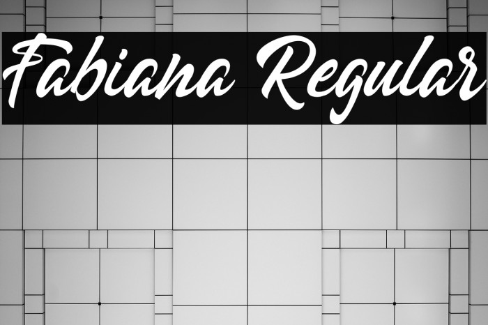 Fabiana Regular Example 3