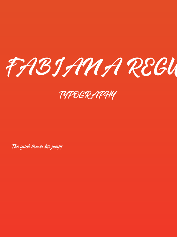 Fabiana Regular Poster