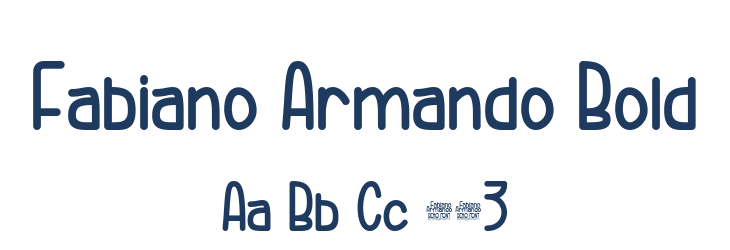 Fabiano Armando Bold Font Preview