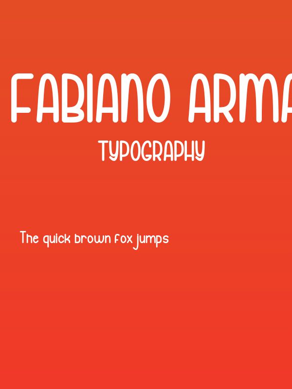 Fabiano Armando Bold Poster