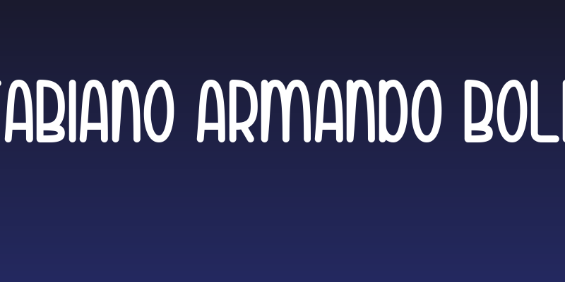 Fabiano Armando Bold Social Header