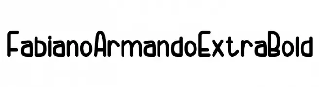 Fabiano Armando Extra Bold  免费字体下载