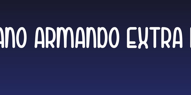 Fabiano Armando Extra Bold Social Header