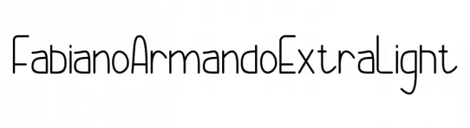 Fabiano Armando Extra Light  免费字体下载