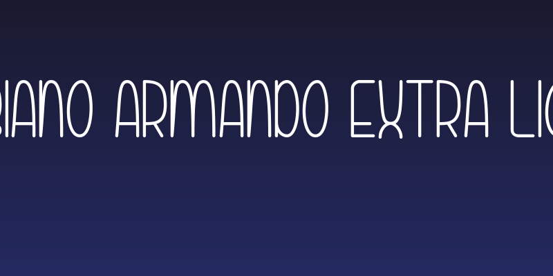 Fabiano Armando Extra Light Social Header