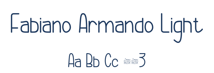 Fabiano Armando Light Font Preview