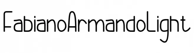 Fabiano Armando Light  免费字体下载