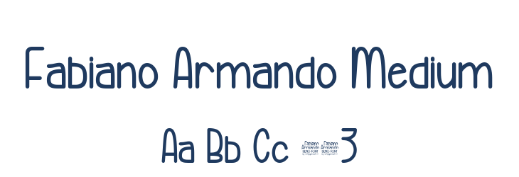 Fabiano Armando Medium Font Preview