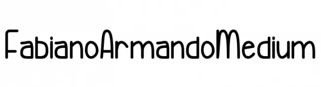 Fabiano Armando Medium  免费字体下载