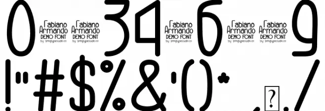 Fabiano Armando Medium Schriftart Anderer Schreiben