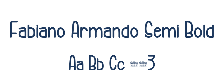 Fabiano Armando Semi Bold Font Preview