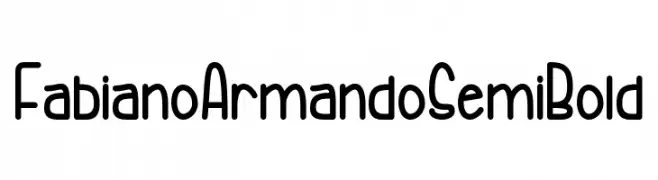 Fabiano Armando Semi Bold  免费字体下载