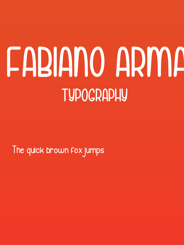 Fabiano Armando Semi Bold Poster