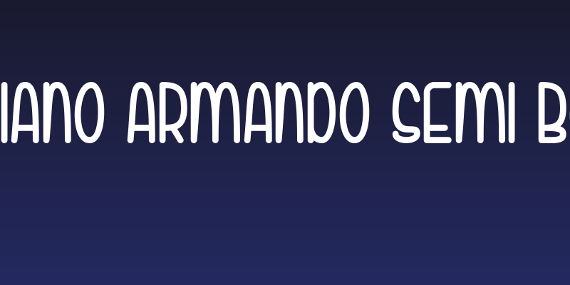 Fabiano Armando Semi Bold Social Header